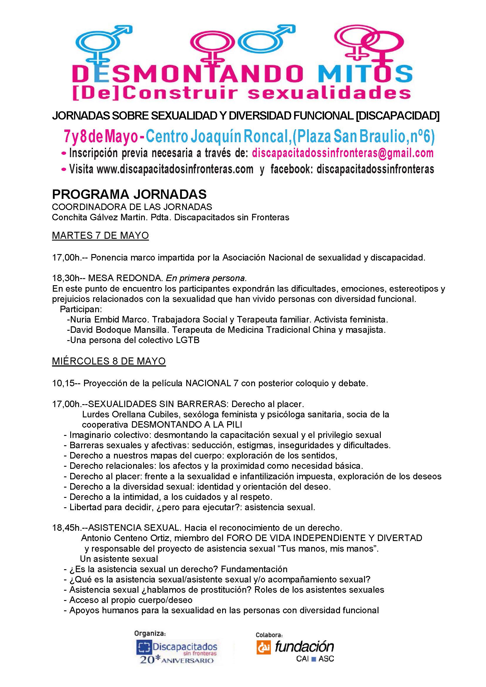 Programa de las jornadas